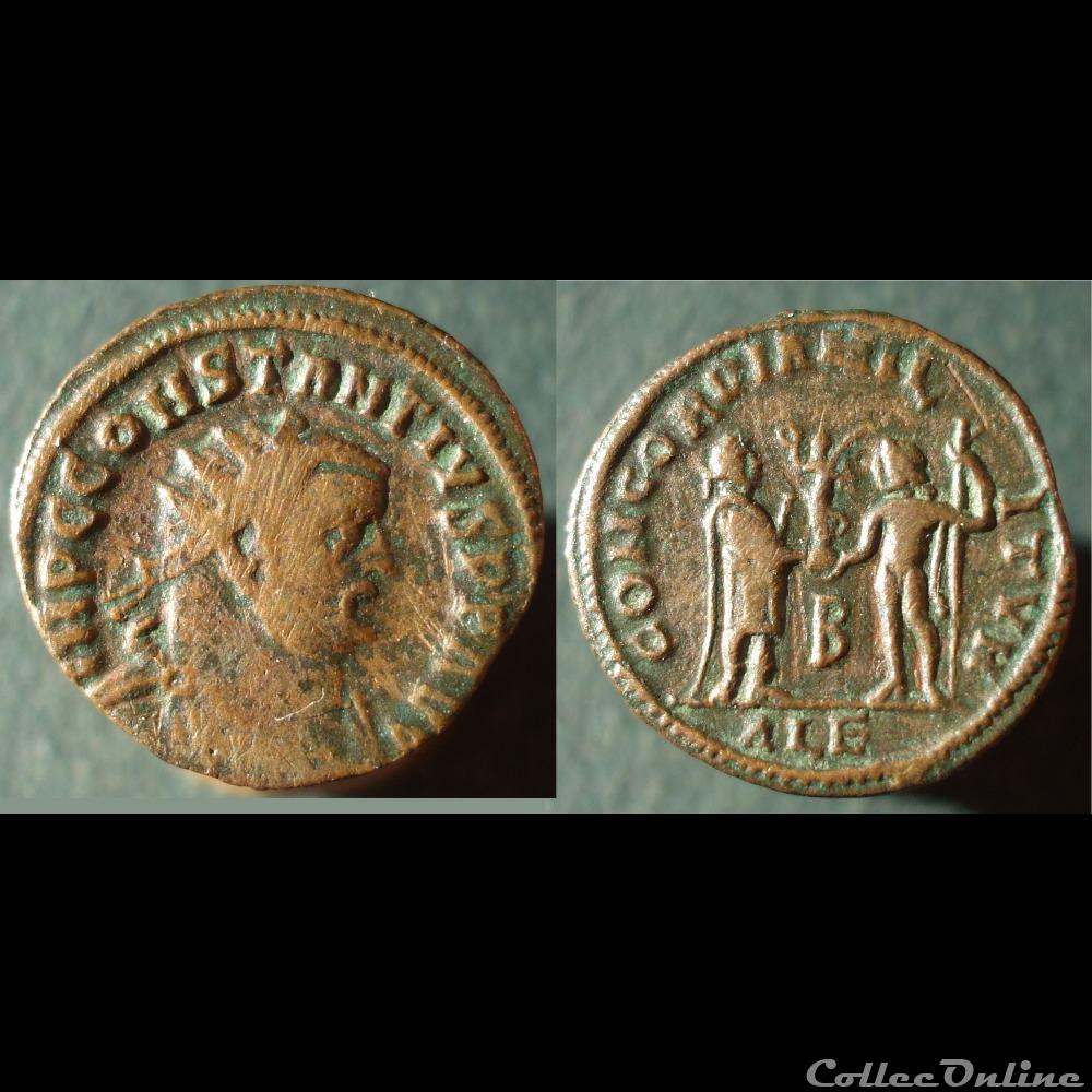 Constance Chlore fraction radiée Alexandrie monnaies antiques romaines imperiales et republicaines constance chlore fraction radiee alexandrie