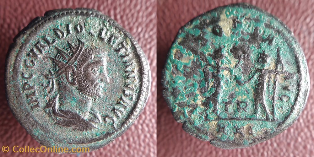 Dioclétien antoninien/aurélien atelier TR VICTORIA AVG monnaies antiques romaines republicaines imperiales diocletien antoninien aurelien atelier tr victoria avg
