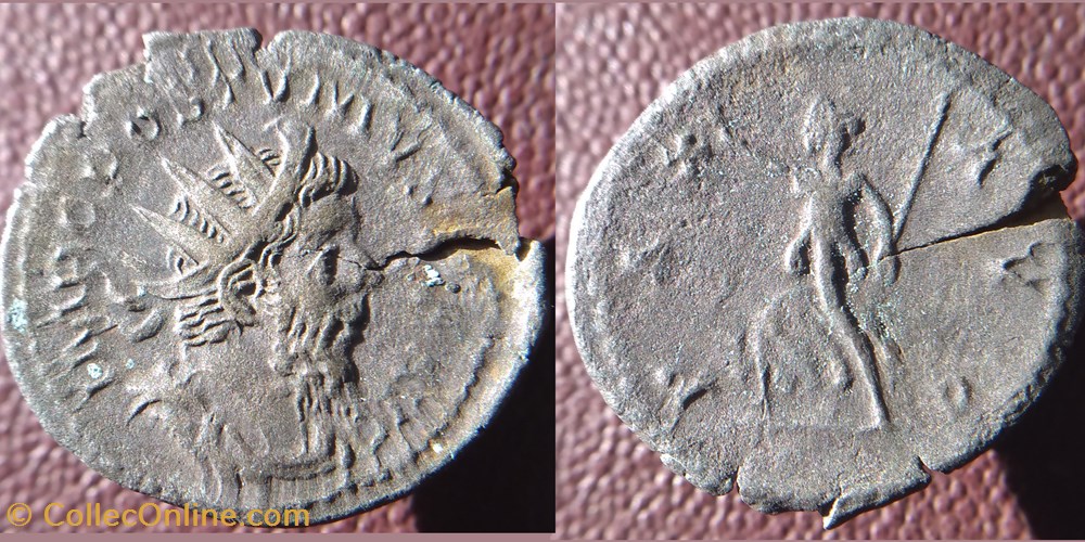 Postume antoninien Lyon PAX AVG monnaies antiques romaines republicaines imperiales postume antoninien lyon pax avg