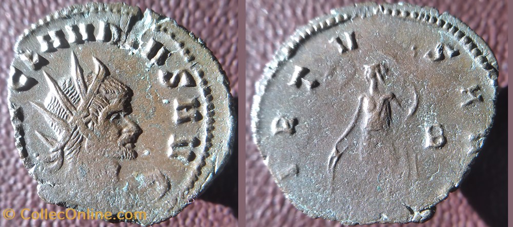 monnaies antiques romaines imperiales et republicaines claude antoninien rome virtus