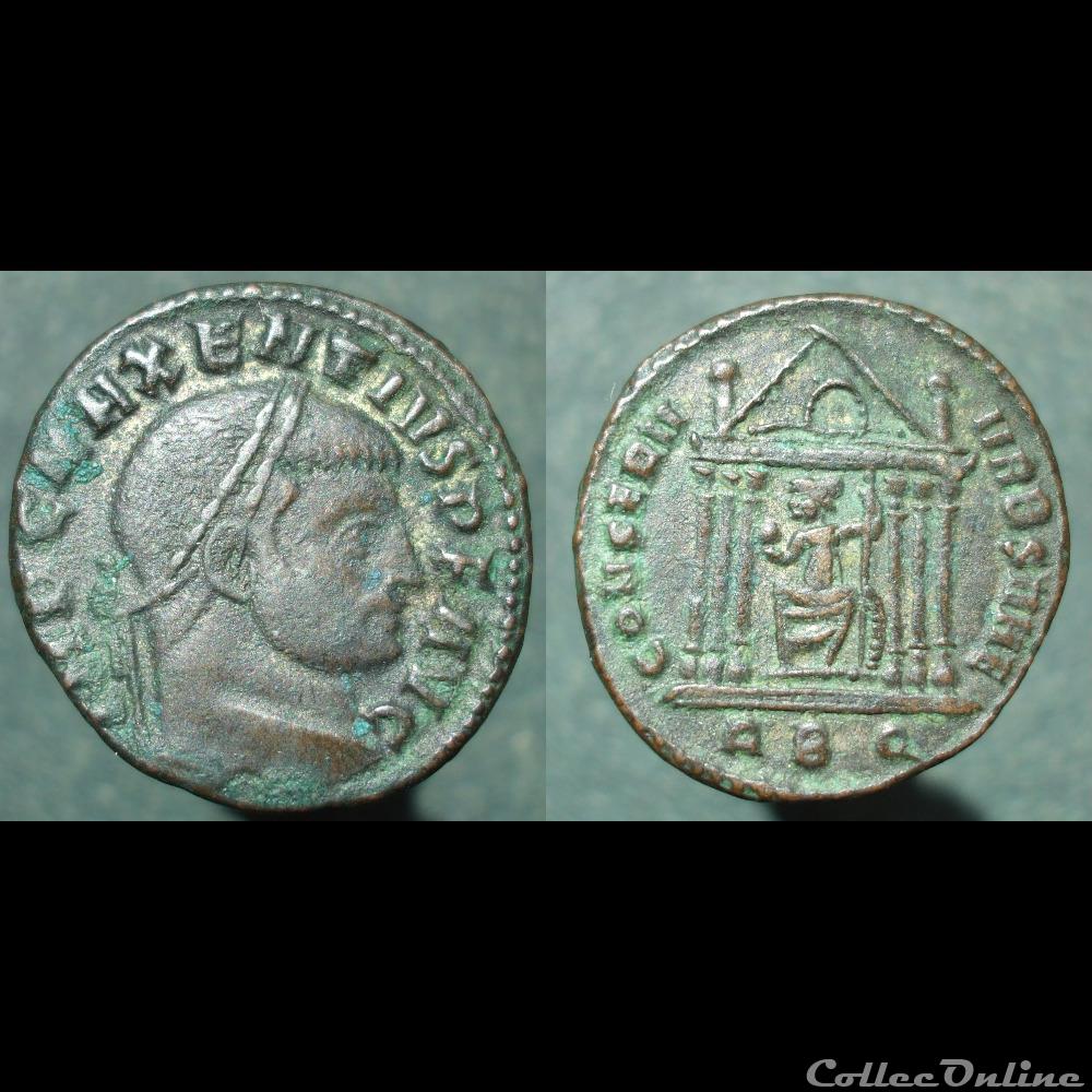 Maxence Nummus Rome Temple monnaies antiques romaines imperiales et republicaines maxence nummus rome temple