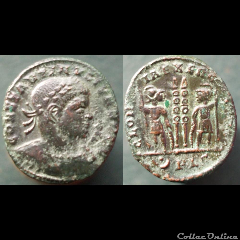 Constantin II Gloria Exercitus Lyon monnaie antique romaine constantin ii gloria exercitus lyon
