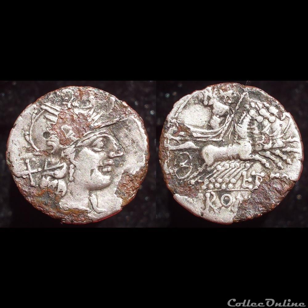 monnaies antiquite av jc ap romaines republicaines imperiales denier fourre trebania