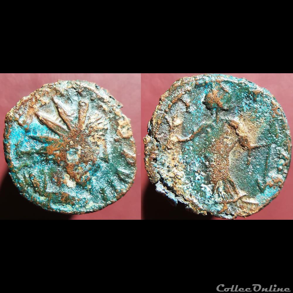 Imitation radiée SPES monnaie antique romaine imitation radiee spes
