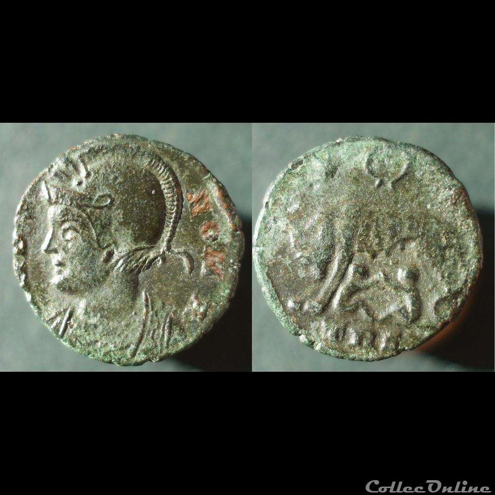 monnaie antique romaine urbs roma treves couronne
