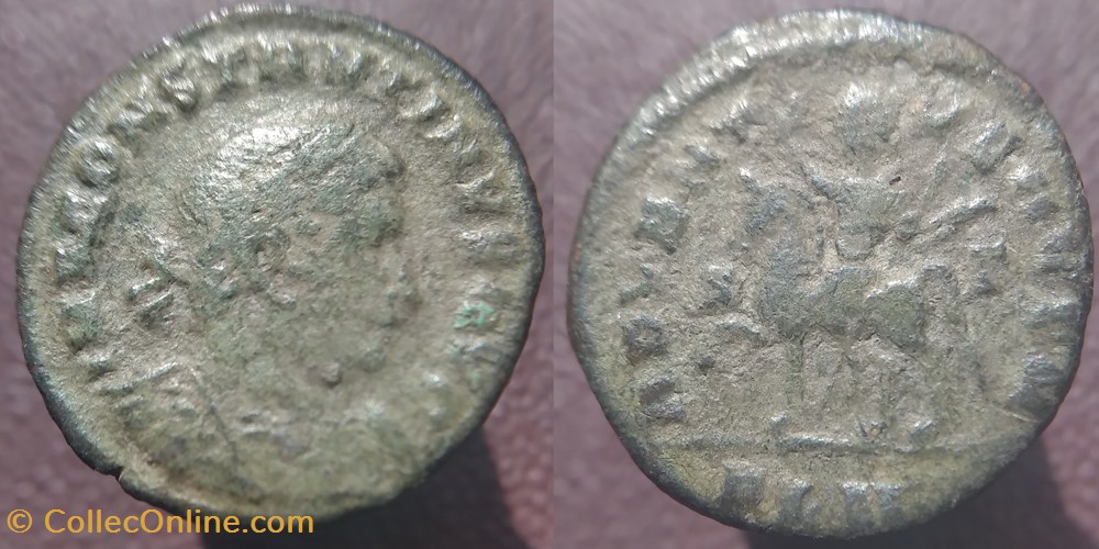 monnaies antiques romaines republicaines imperiales constantin ae3 londres adventvs avg n