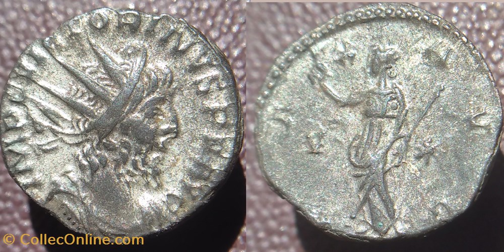 Victorinus antoninien Pax monnaies antiques romaines imperiales et republicaines victorinus antoninien pax