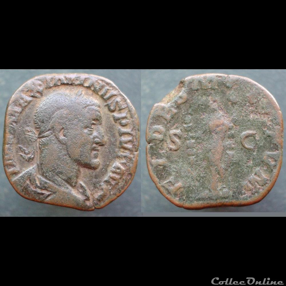 monnaies antiques romaines imperiales et republicaines maximin i sesterce fides