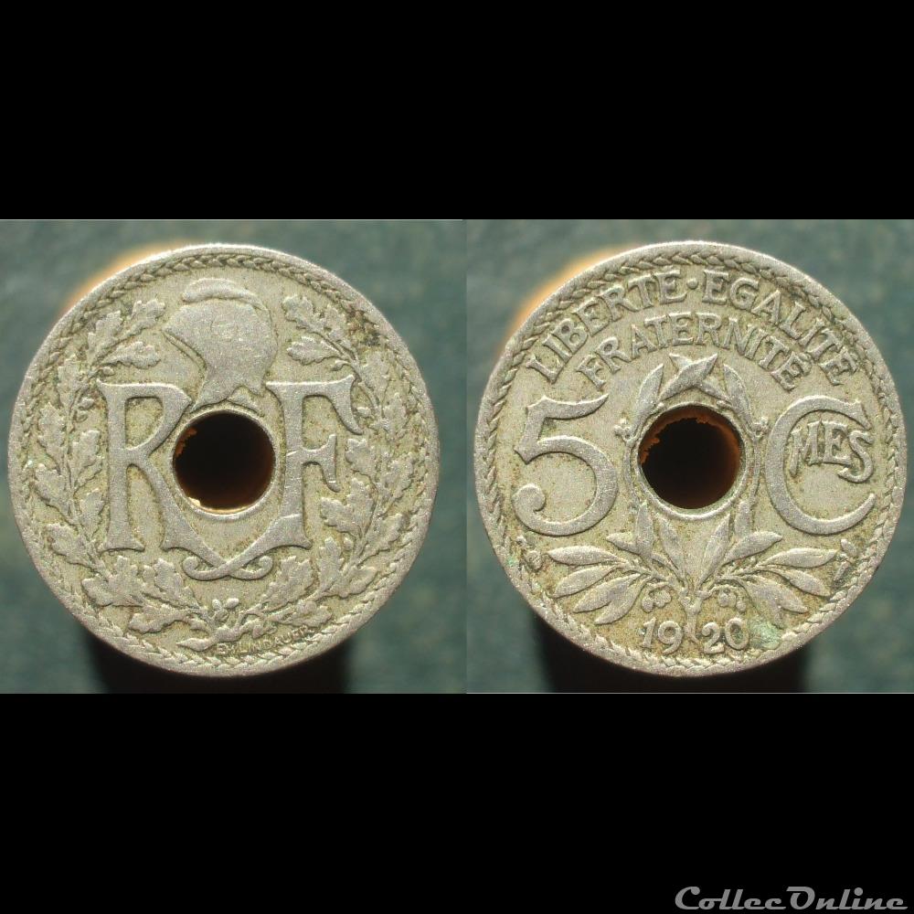 IIIè République, 5 centimes, 1920 monnaie france moderne iiie republique 5 centimes 1920