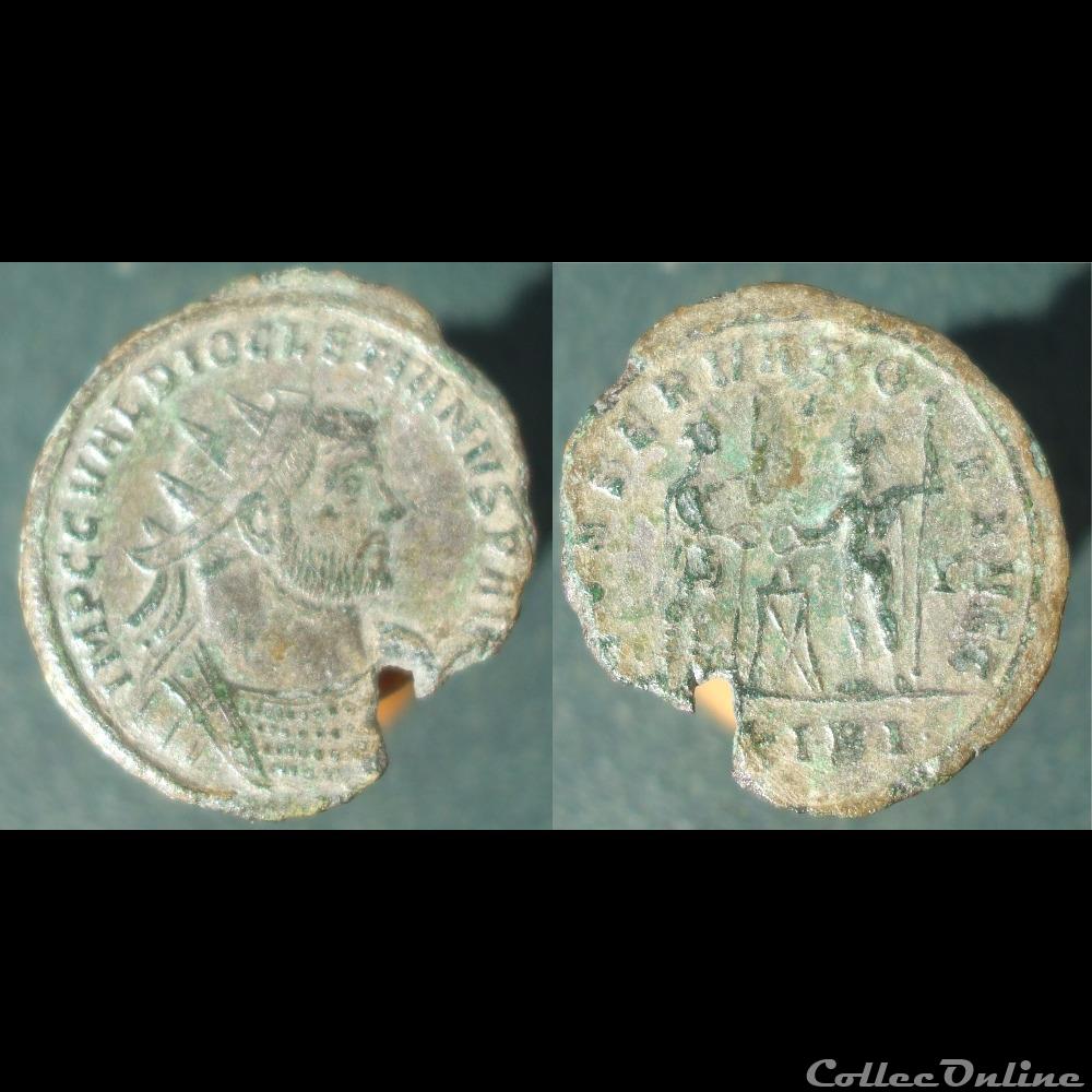 monnaies antiques romaines imperiales republicaines diocletien antoninien siscia conservator avgg bi