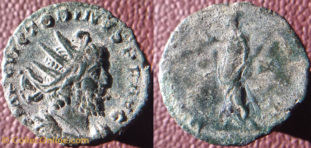 Victorinus antoninien Cologne PAX AVG monnaies antiques romaines republicaines imperiales victorinus antoninien cologne pax avg