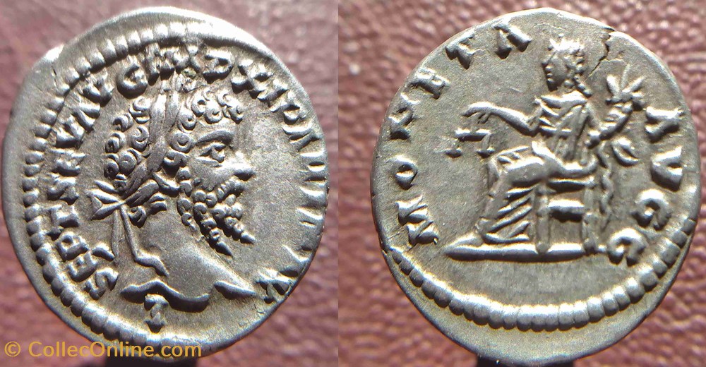 monnaie antique jc ap romaine republicaine imperiale septime severe denier laodicee moneta avgg