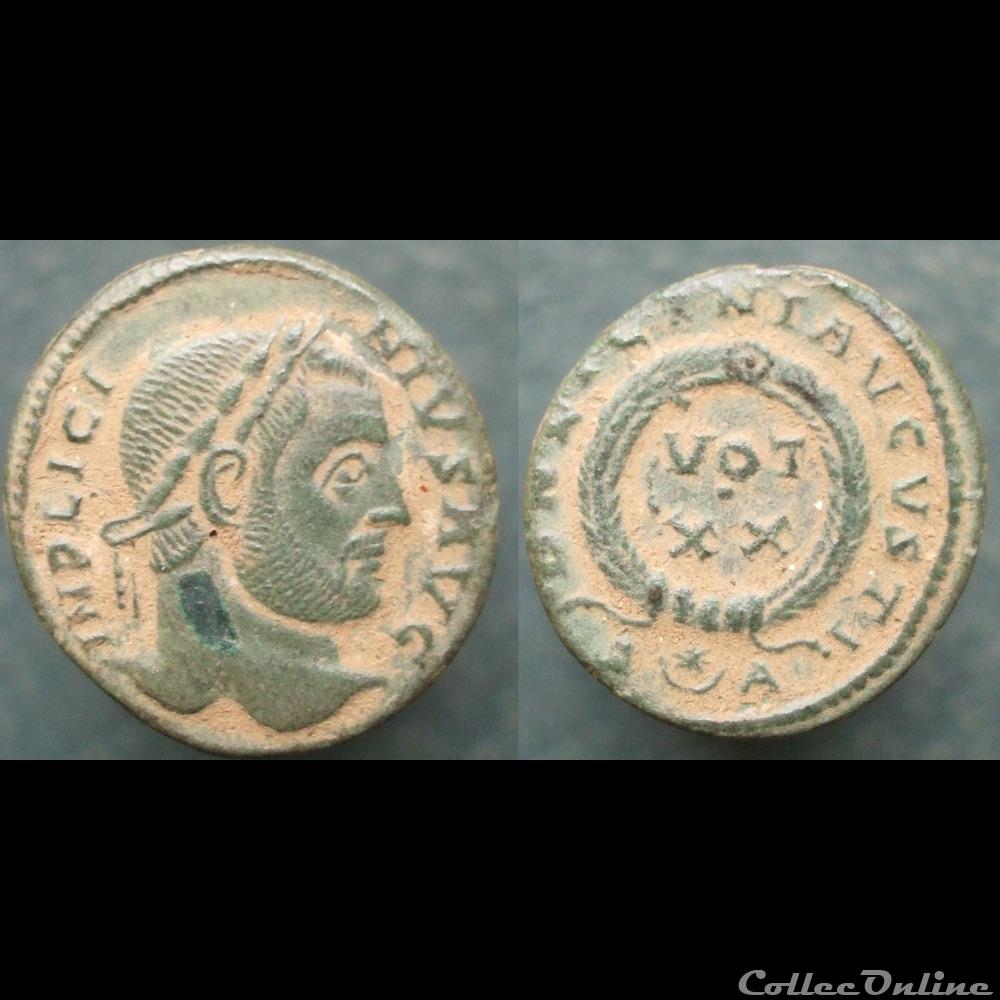 Licinius nummus Arles VOT XX monnaie antique romaine licinius nummus arles vot xx