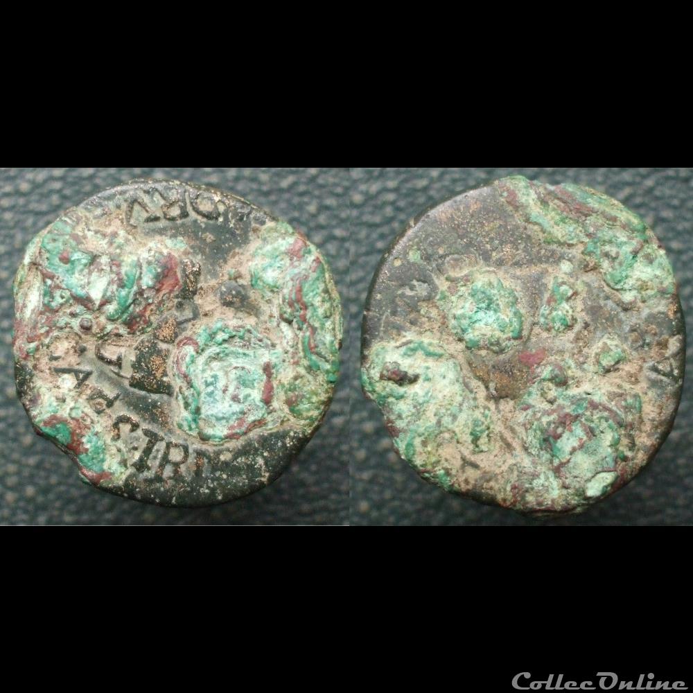 Tibère as Tarraco monnaie antique romaine provinciale tibere as tarraco