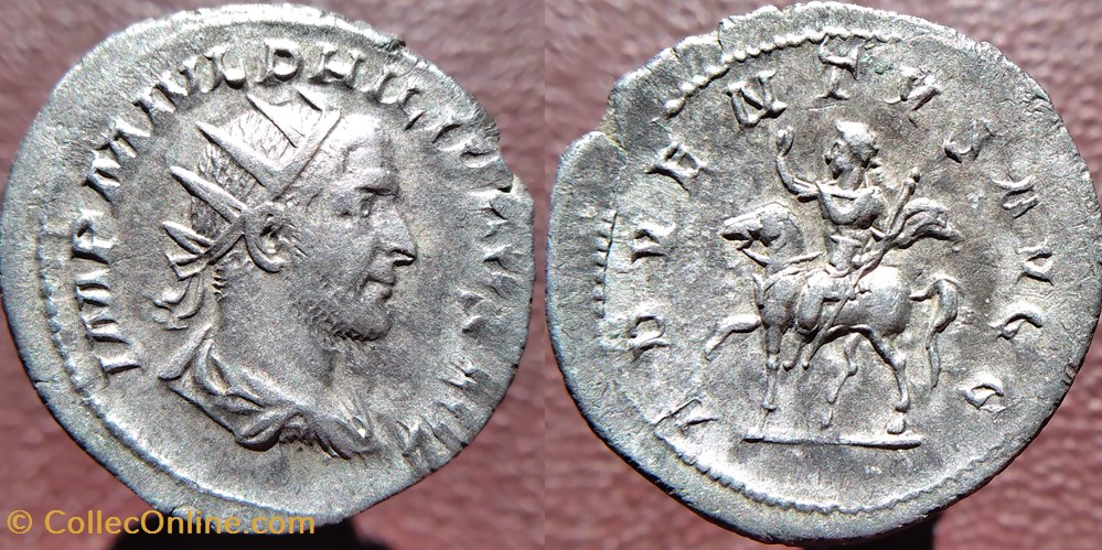 Philippe antoninien Rome ADVENTVS AVGG monnaies antiquite jc ap romaines republicaines imperiales philippe antoninien rome adventvs avgg