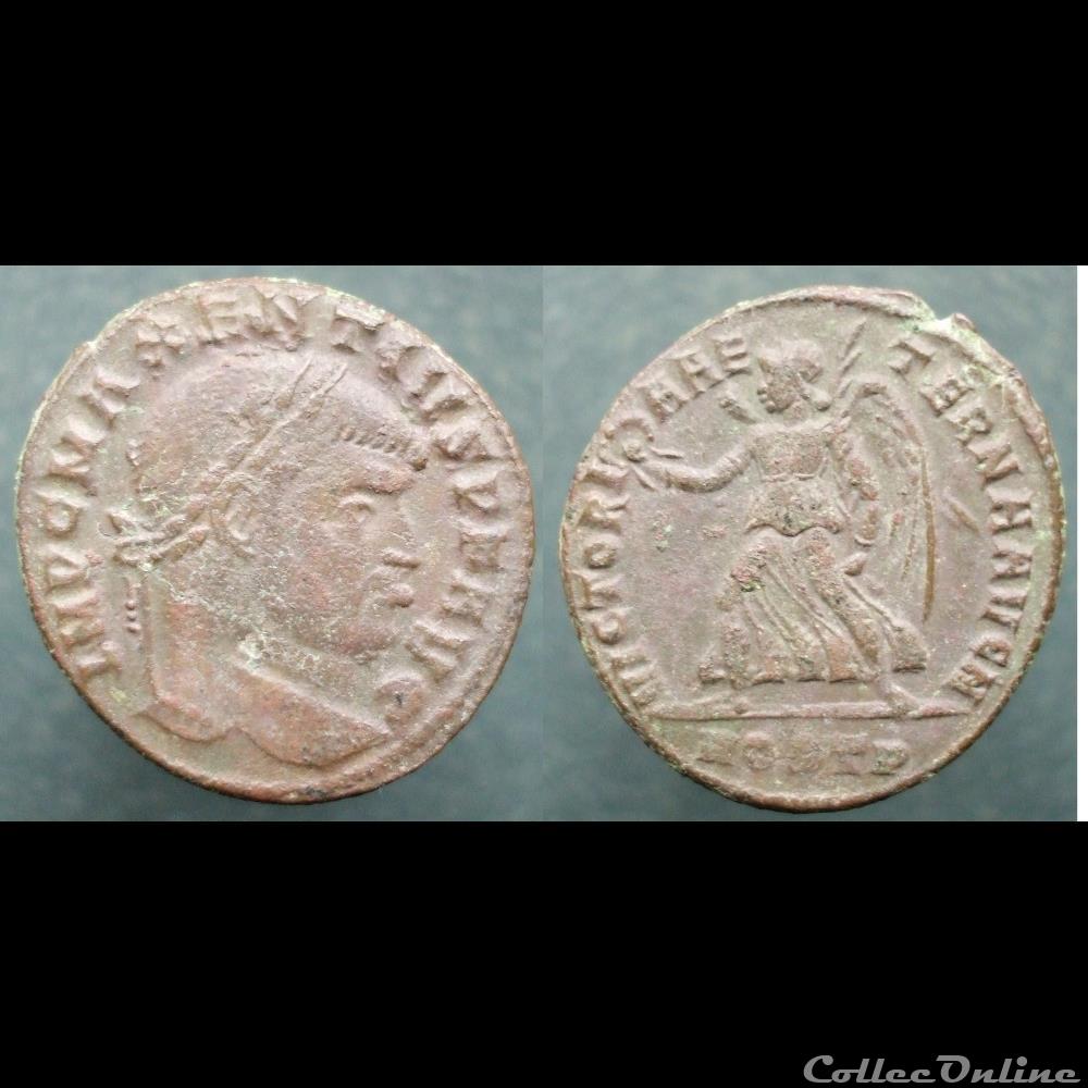 Maxence Nummus Ostie Victoria monnaie antique romaine maxence nummus ostie victoria