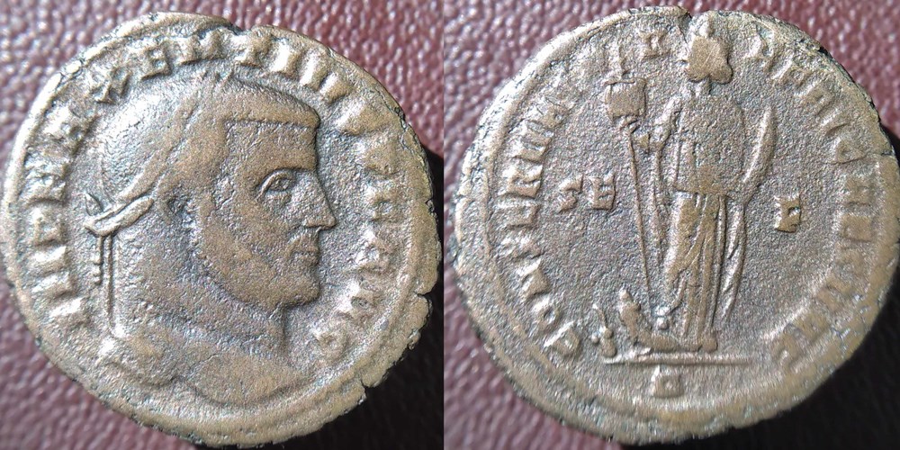 monnaies antiques romaines imperiales et republicaines maxence nummus carthage drost 26 officine inedite