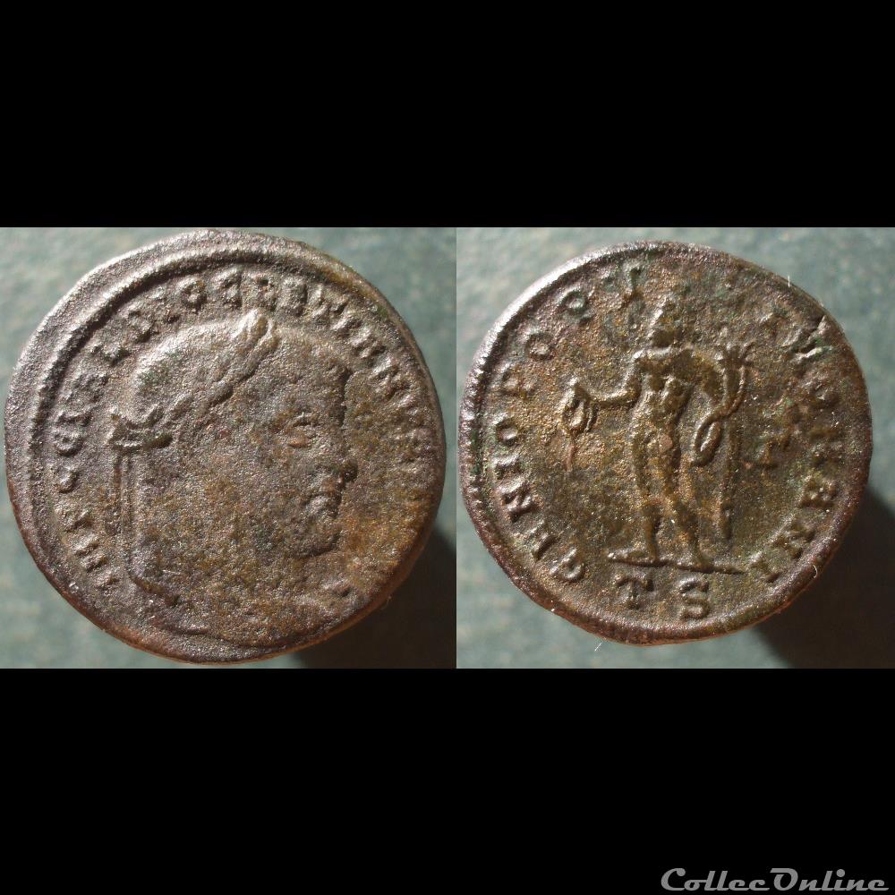 Dioclétien nummus Thessalonique monnaie antique romaine diocletien nummus thessalonique