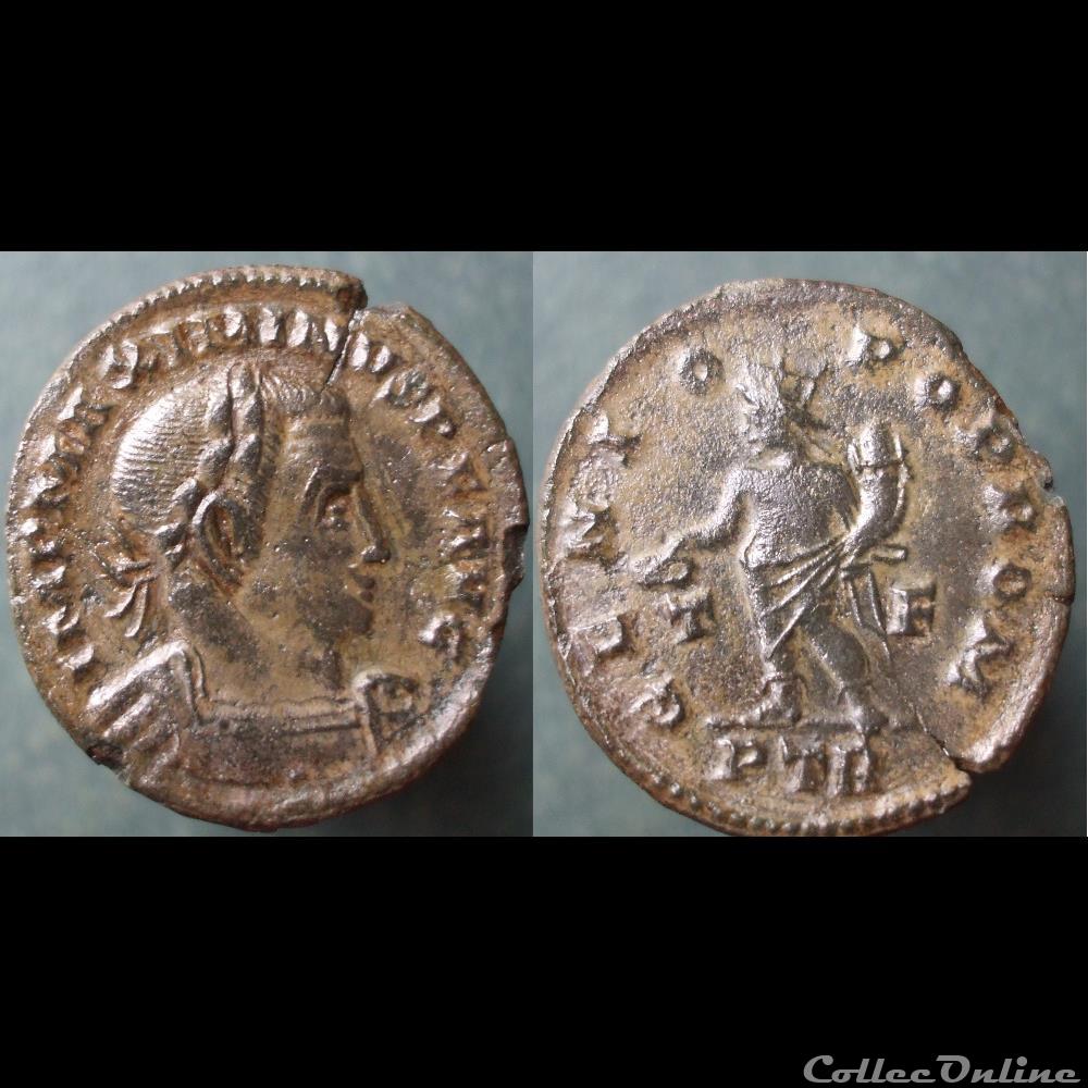 monnaie antique romaine maximin ii nummus treves gpr