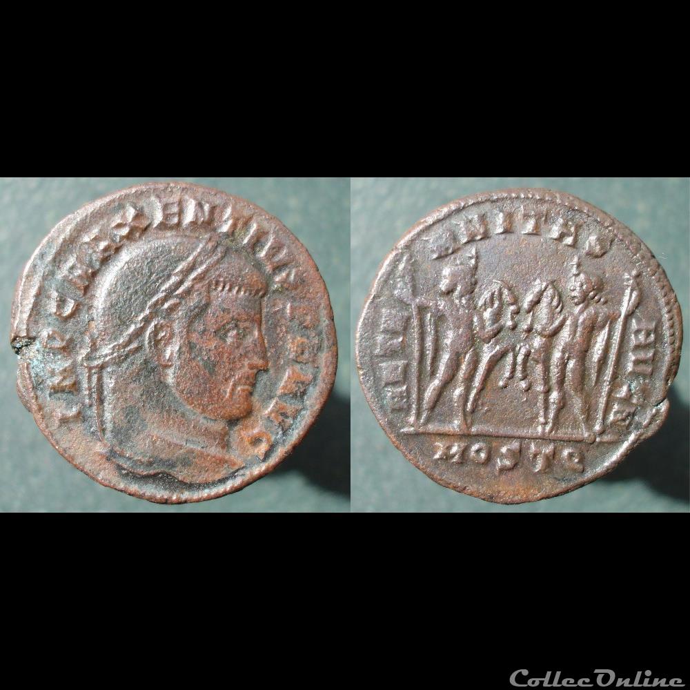 monnaie antique romaine maxence nummus ostie dioscures