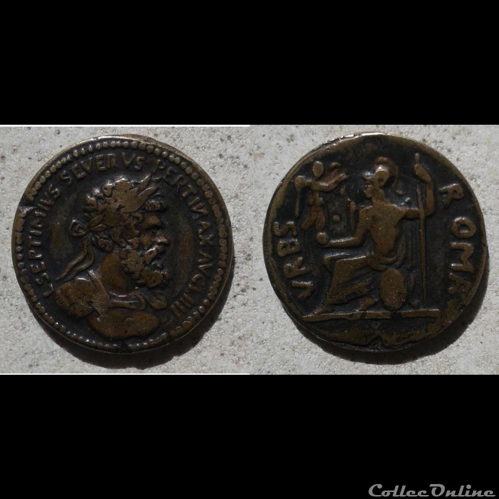 monnaie antique romaine septime severe denier vrbs roma