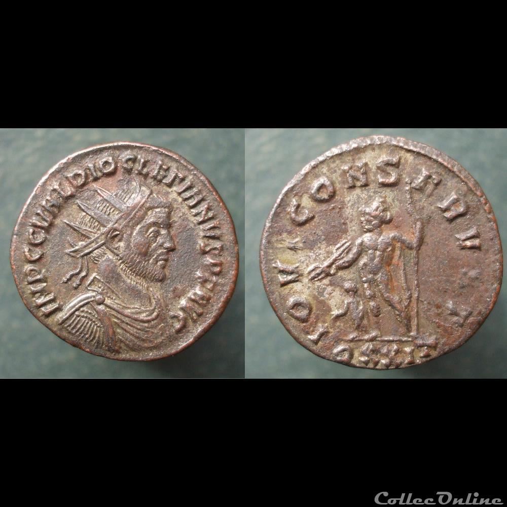 monnaies antiques romaines imperiales republicaines diocletien antoninien ticinum iovi