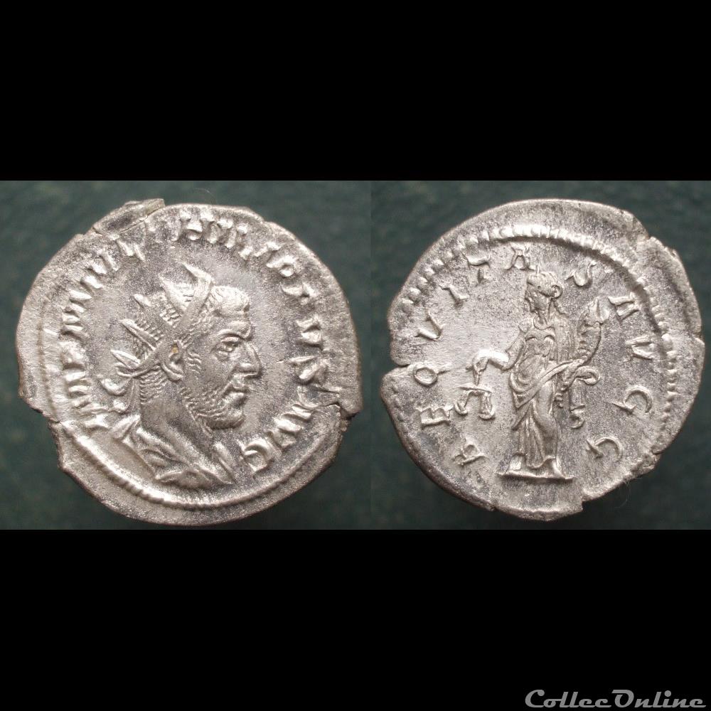 monnaie antique romaine philippe antoninien aequitas