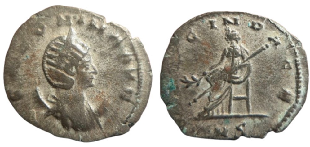 Salonine antoninien AVG IN PACE monnaies antiques romaines imperiales et republicaines salonine antoninien avg in pace