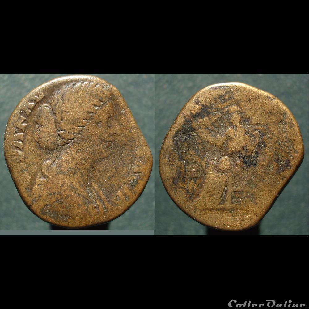 Faustine divinisée sesterce aeternitas monnaies antiques romaines republicaines imperiales faustine divinisee sesterce aeternitas