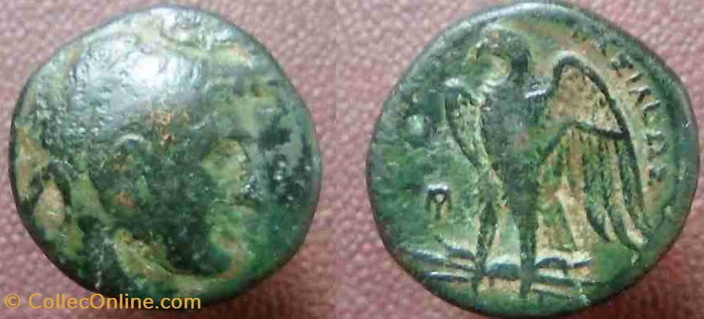 monnaie antique av jc a ap grecque obole ptolemee ier
