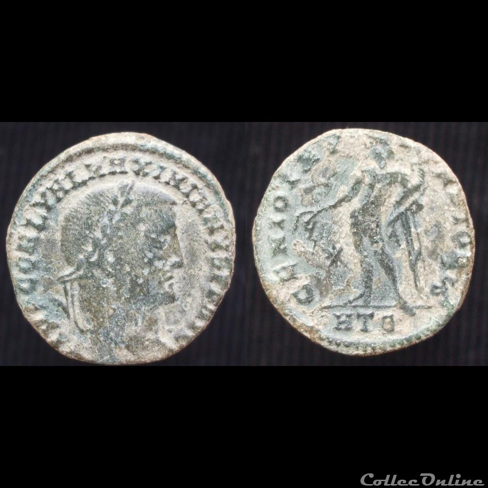 Galère Auguste Nummus Héraclée monnaie antique romaine galere auguste nummus heraclee