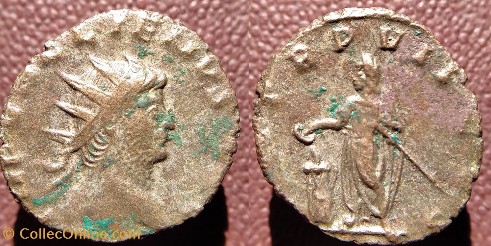monnaies antiques romaines imperiales et republicaines gallien antoninien milan p m tr p vii cos
