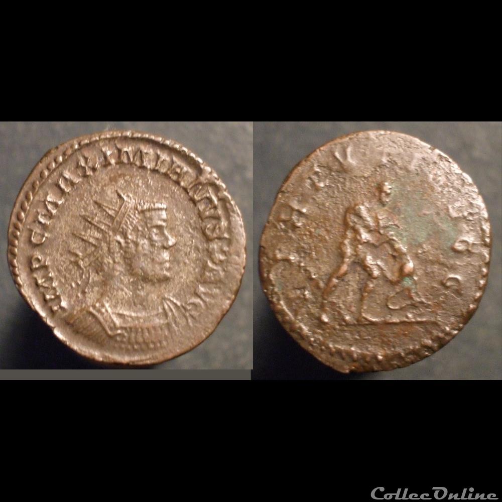 Maximien antoninien, Lyon, Némée Virtus monnaie antique av jc ap romaine republicaine imperiale maximien antoninien lyon nemee virtus