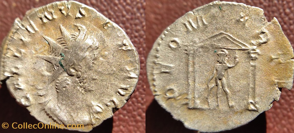 monnaies antiques romaines imperiales et republicaines gallien antoninien treves deo marti