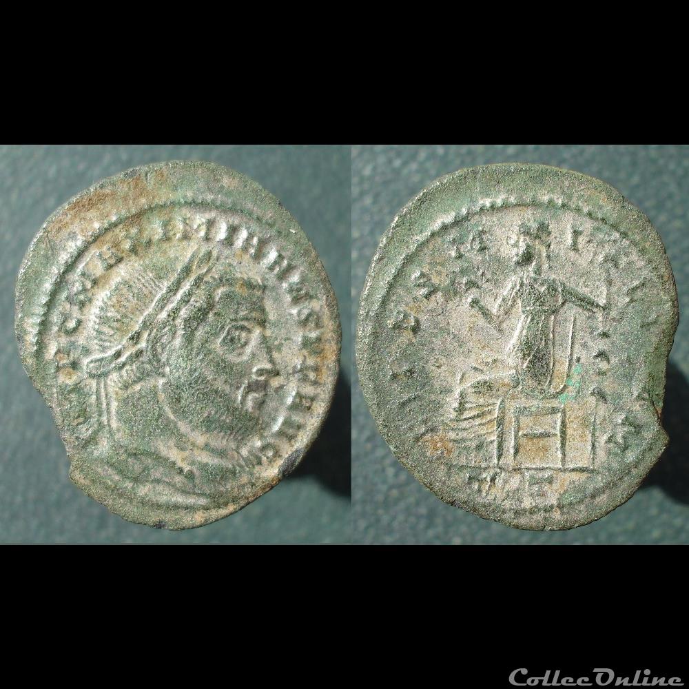 monnaies antiques romaines imperiales et republicaines galere nummus ticinum ric 55b