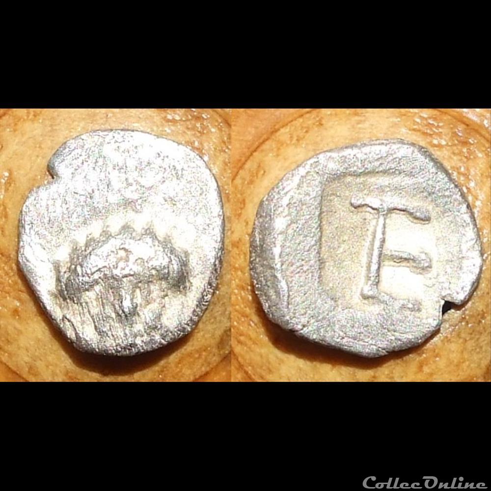 Kolophon Tetartemorion Apollon monnaie antique grecque kolophon tetartemorion apollon