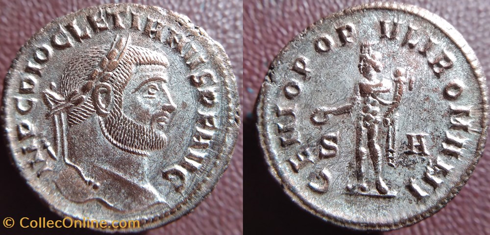 Dioclétien Siscia nummus monnaies antiques romaines republicaines imperiales diocletien siscia nummus