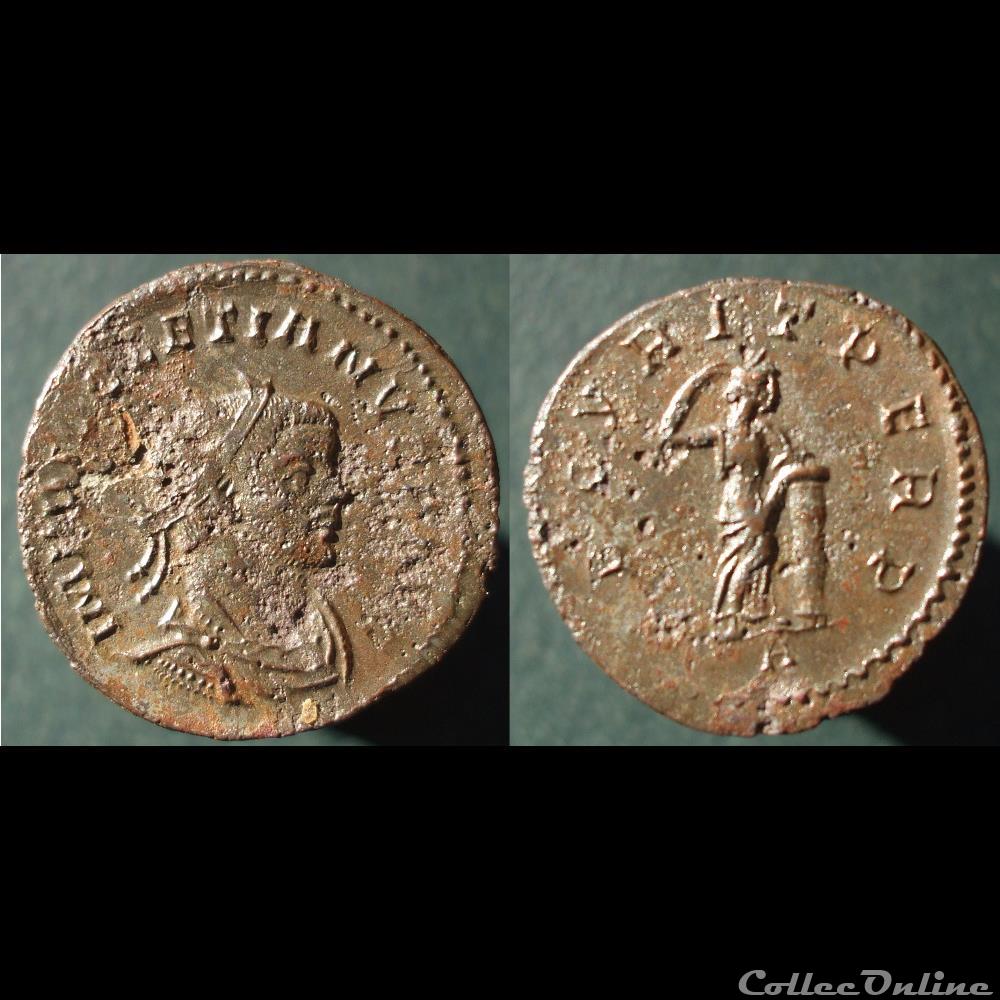 Dioclétien antoninien Lyon Securitas monnaies antiques romaines imperiales republicaines diocletien antoninien lyon securitas