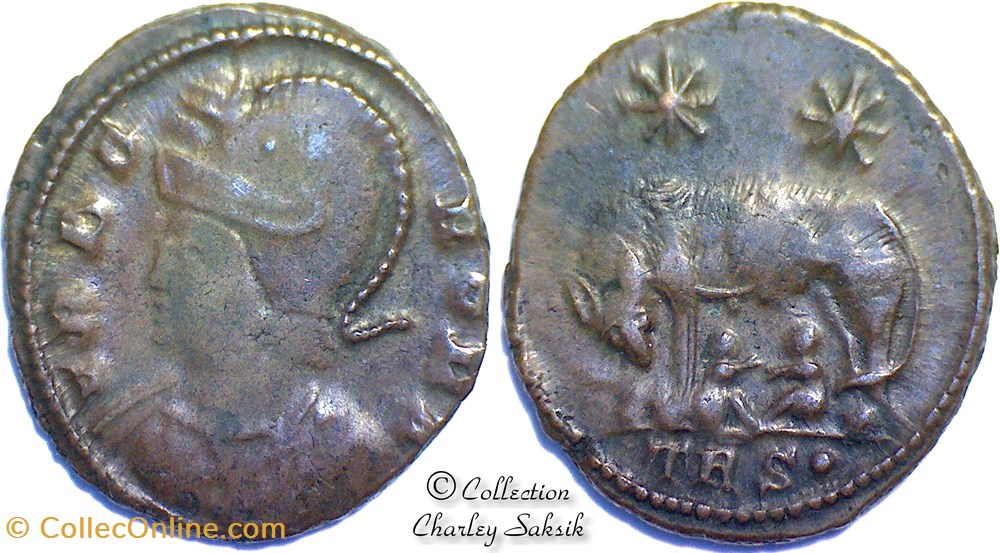URBS ROMA - Trèves monnaies antiques romaines republicaines imperiales urbs roma treves