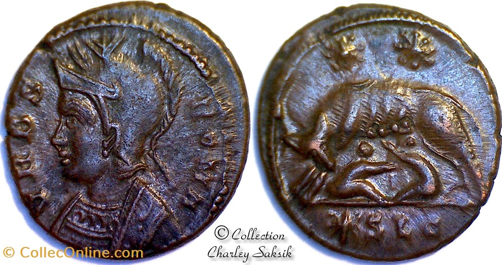 URBS ROMA - Lyon monnaies antiques romaines republicaines imperiales urbs roma lyon