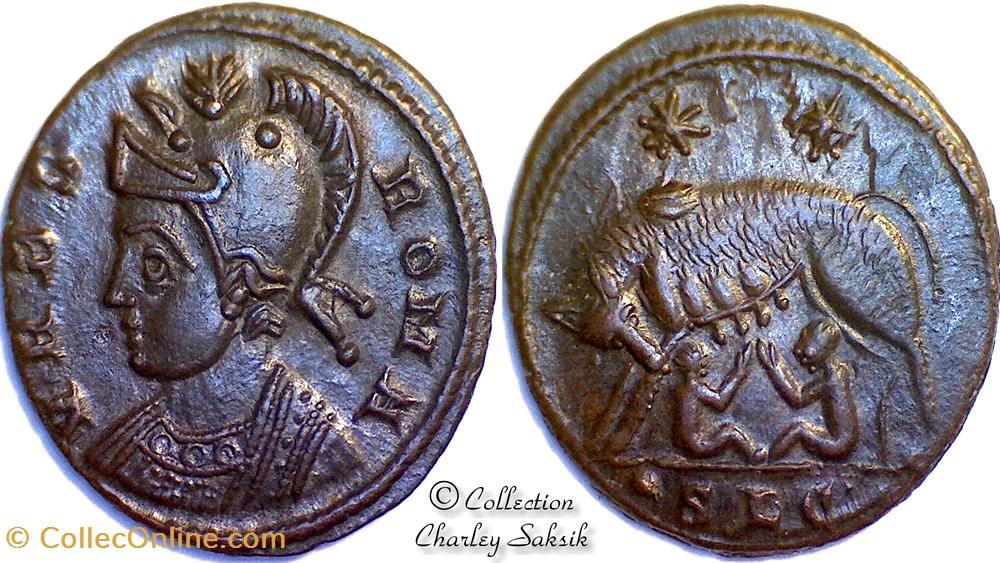 URBS ROMA - Lyon monnaies antiques romaines republicaines imperiales urbs roma lyon