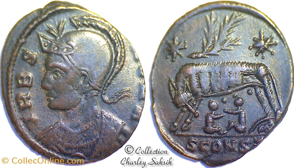 URBS ROMA - Arles monnaies antiques romaines republicaines imperiales urbs roma arles