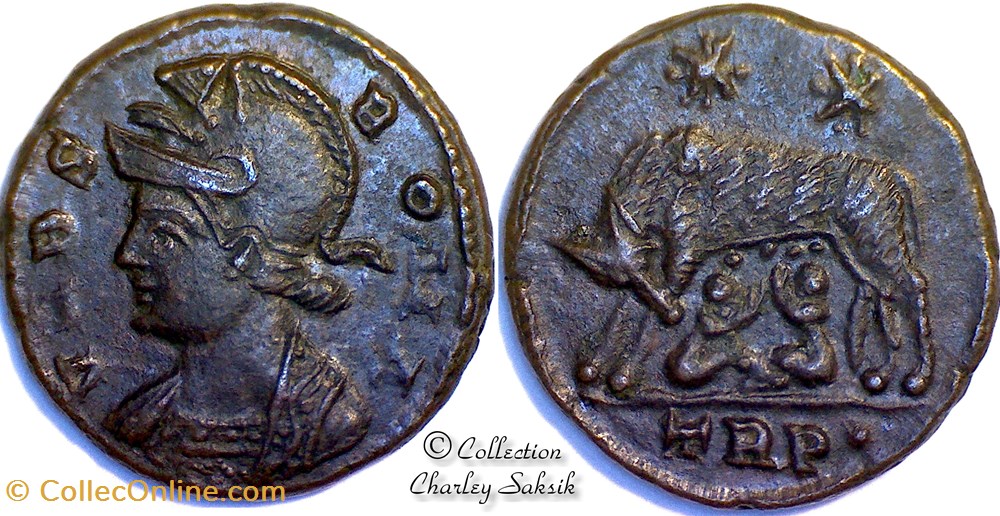 URBS ROMA - Trèves monnaies antiques romaines republicaines imperiales urbs roma treves