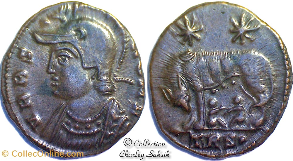 URBS ROMA - Trèves monnaies antiques romaines republicaines imperiales urbs roma treves
