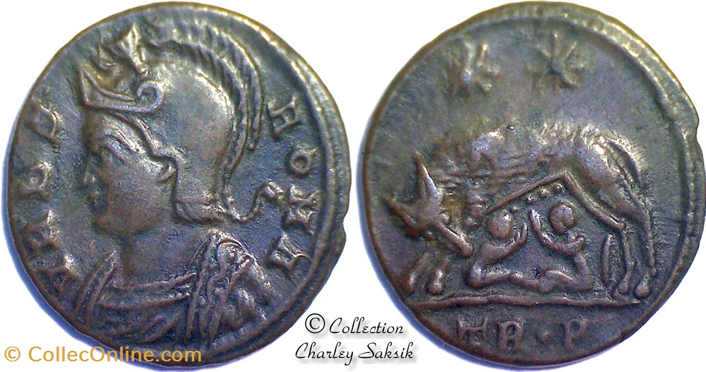 URBS ROMA - Trèves monnaies antiques romaines republicaines imperiales urbs roma treves