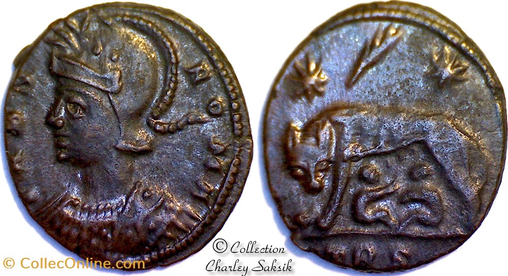 URBS ROMA - Trèves monnaies antiques romaines republicaines imperiales urbs roma treves
