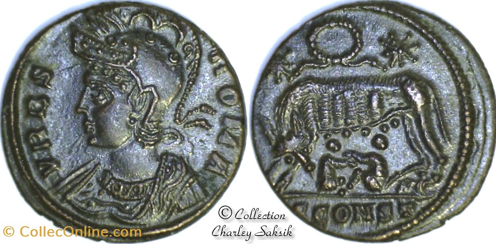 URBS ROMA - Arles monnaies antiques romaines republicaines imperiales urbs roma arles