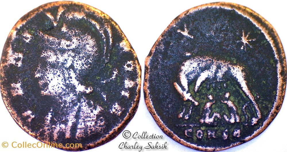 URBS ROMA - Constantinople monnaies antiques romaines republicaines imperiales urbs roma constantinople