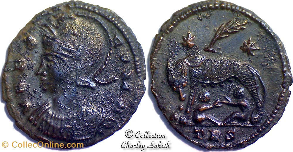 URBS ROMA - Trèves monnaies antiques romaines republicaines imperiales urbs roma treves