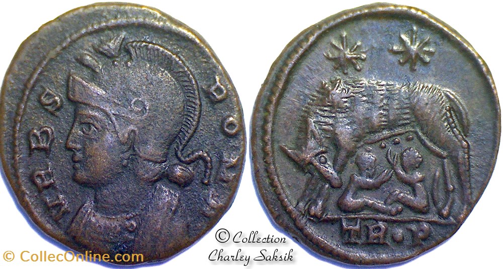 URBS ROMA - Trèves monnaies antiques romaines republicaines imperiales urbs roma treves